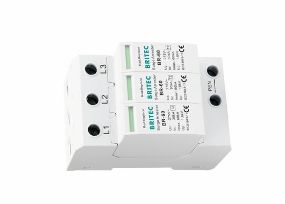 ترموپلاستیک 60KA 3P Type 2 Protector Surge Protector T2 Class II