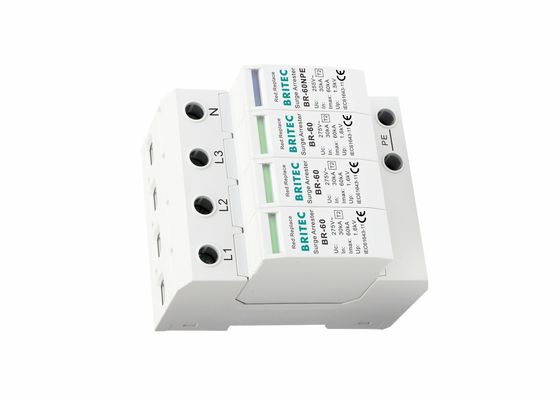 IEC61643-1 SPD ولتاژ پایین نوع 2 دستگاه محافظت در برابر ولتاژ در برابر لرزش