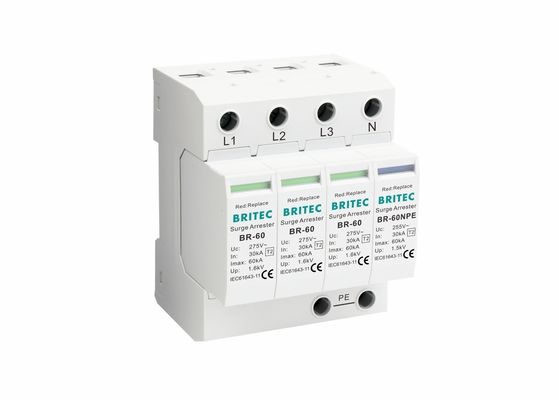 IEC61643-1 SPD ولتاژ پایین نوع 2 دستگاه محافظت در برابر ولتاژ در برابر لرزش