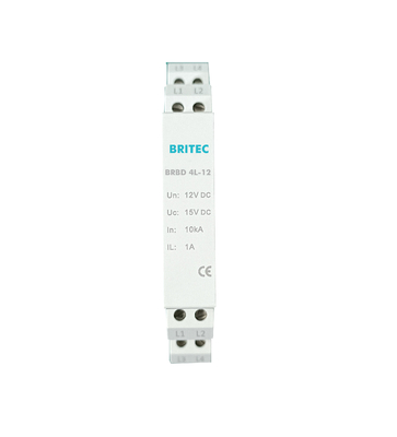 BRBD 4L-12 Signal Surge Arrester Signal SPD Lightning Network Data Surge Protector (برق زدایی سیگنال) محافظت کننده از افزایش سیگنال شبکه برق