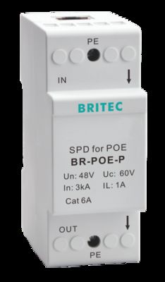 BR-POE-M 48V POE محافظ افزایش قدرت NET 6 محافظ افزایش قدرت POE