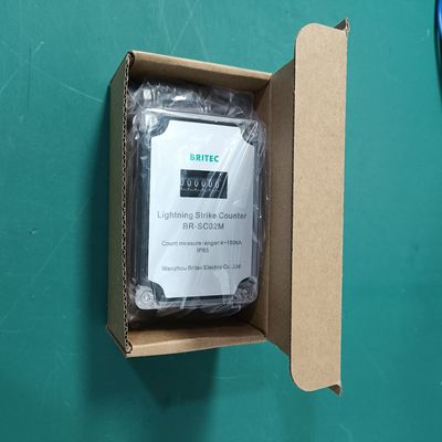 BR-SC02M Count Surge Strikes Lightning Strike Counter 0~999,999 رویداد های شماری ضربه نور دستگاه برای حفاظت از صاعقه
