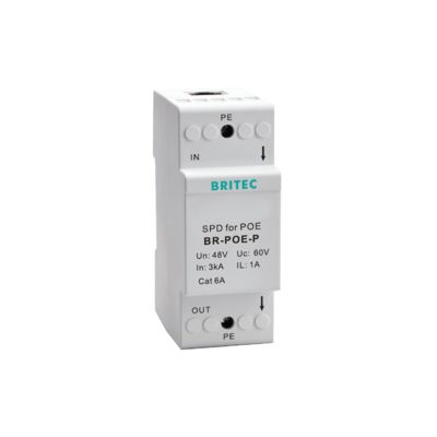 دوربین BR-POE-M POE Signal Surge Arrestor Network Surge Protector حفاظت از افزایش rj45 حفاظت از افزایش poe رعد و برق rj45 حفاظت از برق Cat6 خط محافظت از افزایش / LAN / فشرده / RJ45