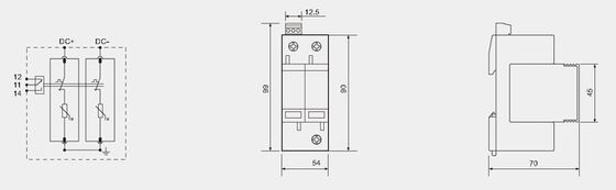 BR-40-24 T2 دستگاه محافظت از افزایش برق 40kA 24V SPD با محفظه ترموپلاستیک UL94-V0 برای افزایش برق