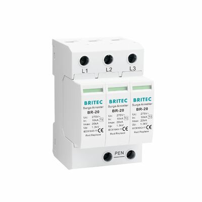 BR-20 3+1  Type 2 Surge Protector OEM 20KA Surge Protector electronics surge protection Surge Protector Lightning