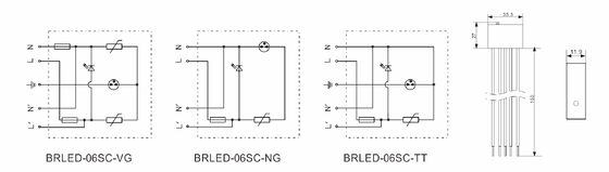 محافظ موج LED IP65 با زمان پاسخگویی کمتر از ۲۵ نانوثانیه و انطباق با IEC/EN61643-11 برای سیستم‌های روشنایی LED