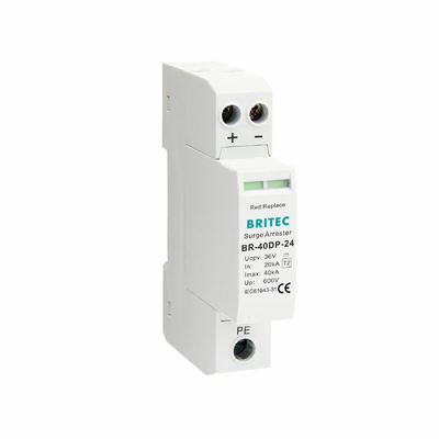 BR-40DP 24 دستگاه محافظت از تشعشعات مستقیم با 40KA Surge Handling IP20 محافظت و ولتاژ 600V