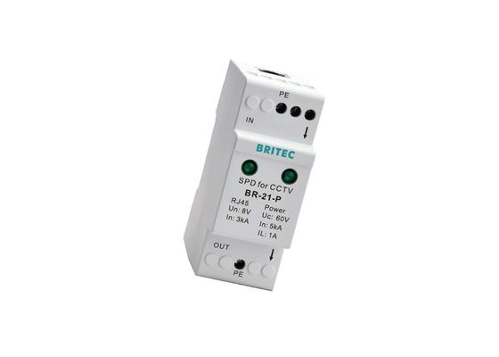IEC 61643 - 21 بلوک ترمینال پلاستیکی 0.5 A برای دوربین مدار بسته / CCTV - 21