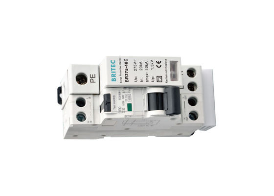 Stable Class II SPD Surge Arrester همراه با RCBO برای ریل 35 میلی متر Din