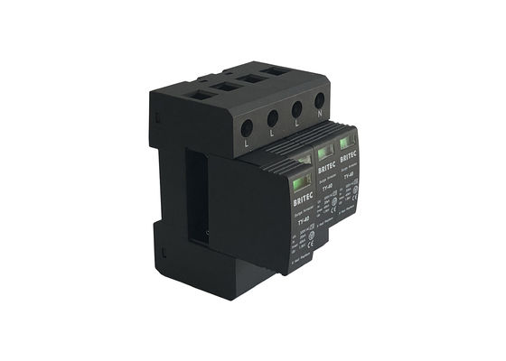 عملکرد قابل اعتماد محافظ Surge Protector 3 Phase Type Surge Arrester 4P Type 2