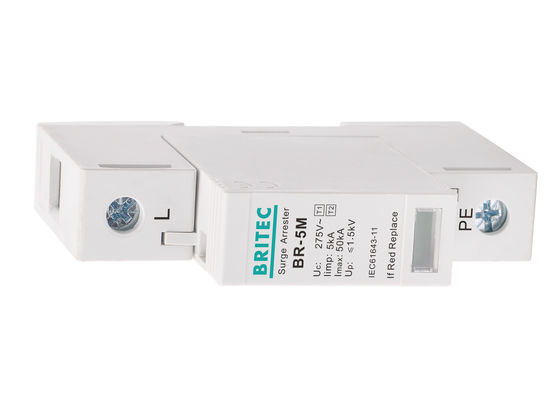 محافظ ولتاژ گذرا و برقگیر 5kA Iimp T1+T2 برای سیستم های ولتاژ پایین 275V AC