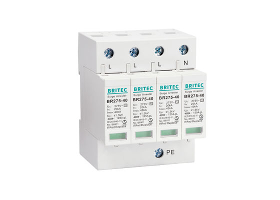 40kA سه فاز AC SPD تولید کننده برق پلاستیک تندر دستگیر کننده