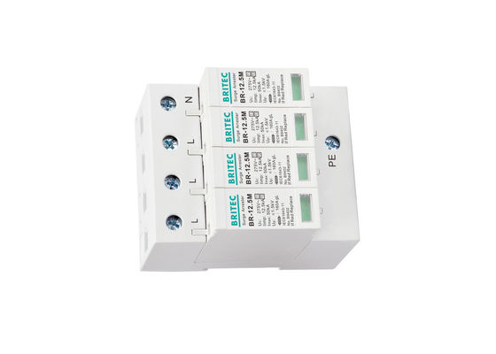 T1 + T2 B + C I + II Iimp Combined 4P 12.5kA AC T1 + T2 Surge Arrester B + C