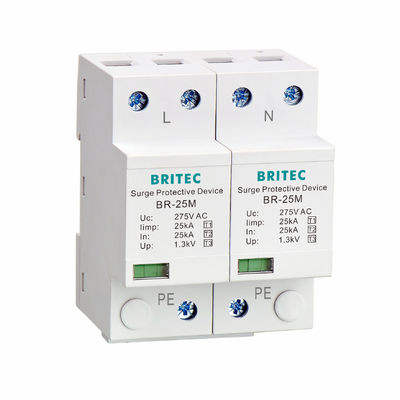 BR-12.5M 3P نوع 1 12.5kA 3 مرحله دستگاه محافظ افزایش SPD Arrester 12.5ka فشار فشار صنعتی