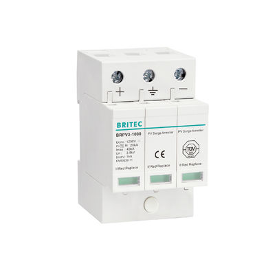 BRPV3-1500 DC 1500V 3P PV برقگیر خورشیدی pv 40ka محافظ برق dc spd dc spd 1500v 3 قطب