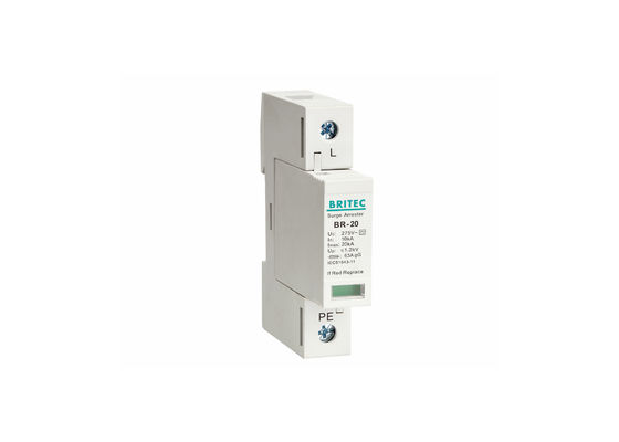 محافظ منبع تغذیه تک فاز AC 275V Surge Arrestor تک فاز SPD 20kA