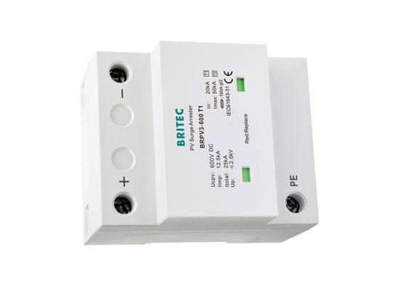 12.5kA BRPV3-600T1 نوع 1 + 2 PV Surge Protector دستگاه حفاظت از افزایش خورشیدی