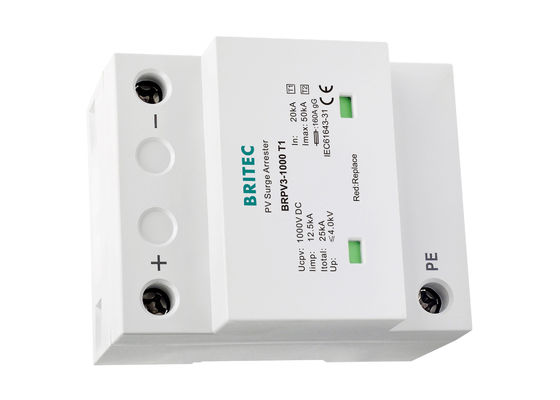 کلاس I Class II SPD PV برچسبی برای سیستم های فوتوولتائیک 12.5kA 10 / 350us