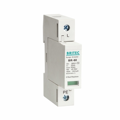 BR385-60 3P SPD کلاس II 60kA نوع 2 محافظت از افزایش سرعت دستگاه محافظت از برق