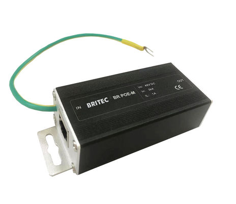 دوربین BR-POE-M POE Signal Surge Arrestor Network Surge Protector حفاظت از افزایش rj45 حفاظت از افزایش poe رعد و برق rj45 حفاظت از برق Cat6 خط محافظت از افزایش / LAN / فشرده / RJ45