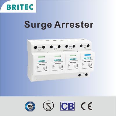 BR-50GR 3+1 دستگاه محافظت از افزایش سرعت spd محافظ افزایش سرعت ac نوع 1 محافظ رعد و برق نوع 1 2 spd