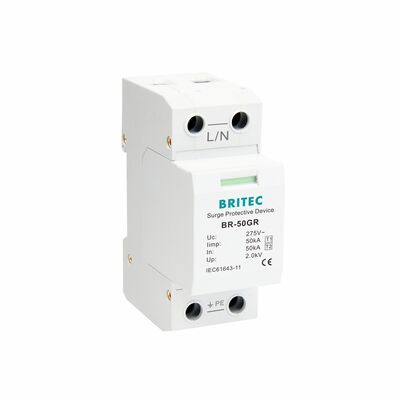 50kA Class B Surge Arrester Type 1 SPD Surge Protector برای حفاظت از صاعقه