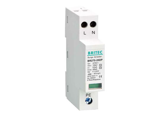 IEC 61643-11 Class D 20kA دستگاه محافظ ولتاژ نوع 3 Spd 10kV