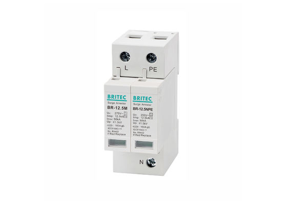 کلاس B + C محافظ برق 12.5kA Iimp 275V AC T1 + T2 SPD